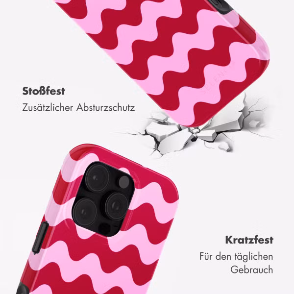 Selencia Vivid Back Cover Apple iPhone 16 Pro - Wave Vibes Lipstick