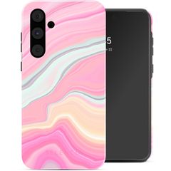 Selencia Vivid Tough Back Cover für das Samsung Galaxy A55 - Pastel Lipstick Marble