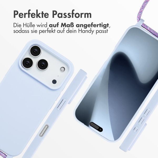 imoshion SilikonHülle mit Band Apple iPhone 17 Pro - Violett