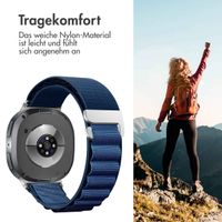 imoshion Nylon Alpine Armband für das  Samsung Galaxy Watch 8 (40/44mm) / Classic (46mm) - Dunkelblau