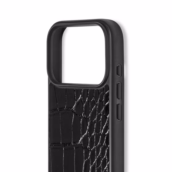 iDeal of Sweden MagSafe-Hülle aus veganem Leder Apple iPhone 17 Pro - Black Croco