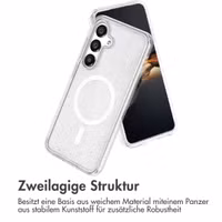 imoshion Sparkle Back Cover mit MagSafe Samsung Galaxy S25 Plus - Transparent