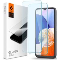 Spigen GLAStR Slim Displayschutzfolie + Applicator 2-pack für das Samsung Galaxy A14 (5G/4G)