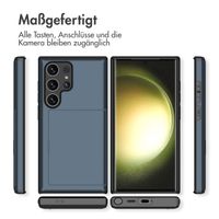 imoshion Backcover mit Kartenfach für das Samsung Galaxy S24 Ultra - Dunkelblau