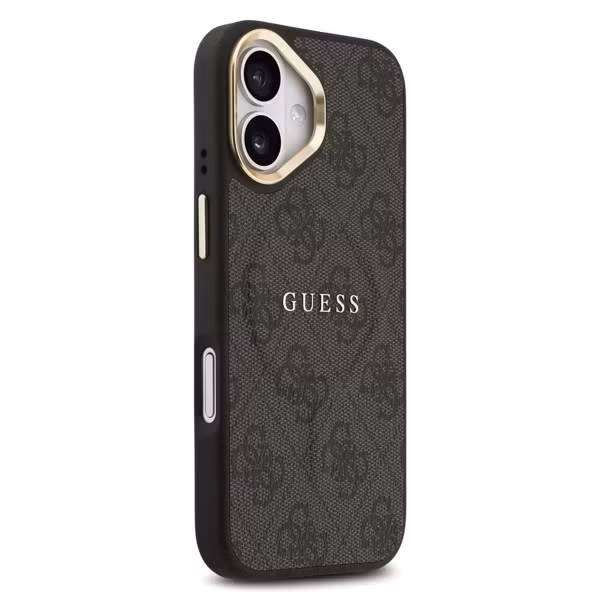 Guess Classic 4G Logo Backcover MagSafe Apple iPhone 17 - Schwarz