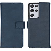 imoshion Luxuriöse Klapphülle Samsung Galaxy S21 Ultra - Dunkelblau