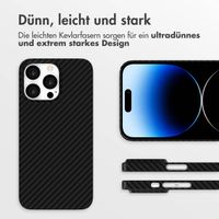 Accezz MagSafe Kevlar Hülle Apple iPhone 14 Pro - Schwarz