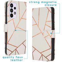 imoshion Design TPU Klapphülle Samsung Galaxy A33 - White Graphic