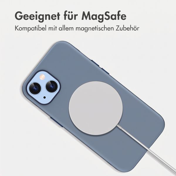 imoshion Color Backcover mit Thin MagSafe Ring Apple iPhone 14 / 13 - Dunkelblau
