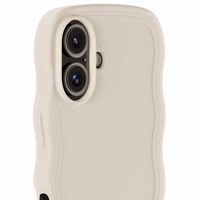 Holdit Wavy Case für das iPhone 16 - Light Beige