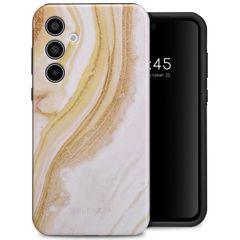 Selencia Vivid Back Cover Samsung Galaxy A35 - Chic Marble Gold