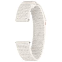 Samsung Originales Feather Fabric Armband für die Samsung Galaxy Watch 4 / 5 / 6 / 7 - 20 mm - S/M - Sand