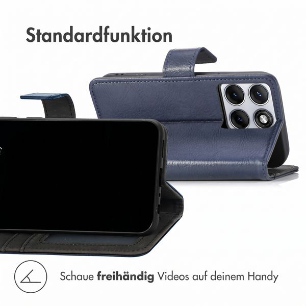 imoshion Luxuriöse Klapphülle Motorola Edge 70 Fusion - Dunkelblau