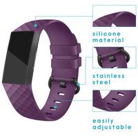 imoshion Silikonband für das  Fitbit Charge 3 / 4 - Violett