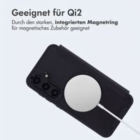 imoshion Transparente Bookcase mit MagSafe Samsung Galaxy S25 / S24 - Schwarz
