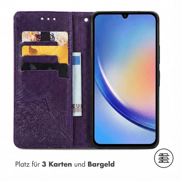 imoshion Mandala Klapphülle Samsung Galaxy A35 - Violett