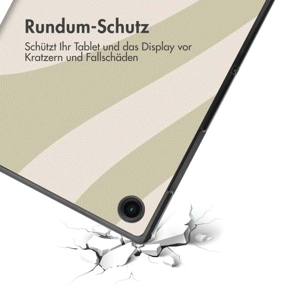 imoshion Design Trifold Klapphülle für das Samsung Galaxy Tab A8 - Retro Green