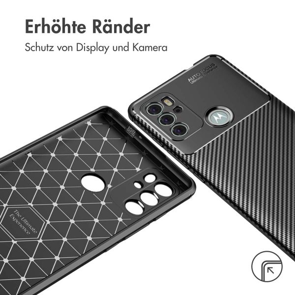 imoshion Carbon-Hülle für das Motorola Moto G60s - Schwarz