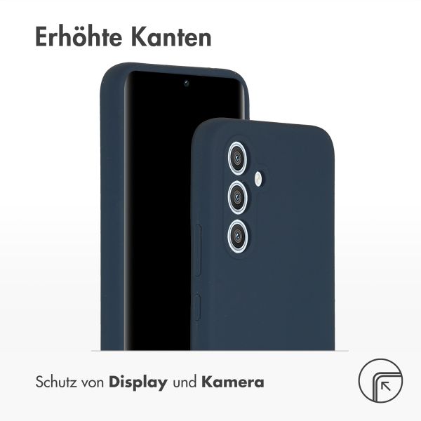 Accezz Liquid Silikoncase für das Samsung Galaxy A54 (5G) - Dunkelblau