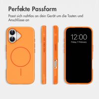 imoshion Color Backcover mit Thin MagSafe Ring Apple iPhone 16 - Orange