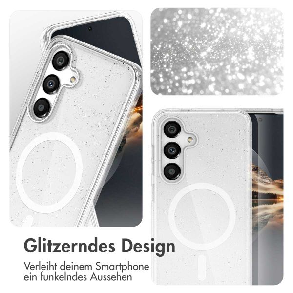 imoshion Sparkle Back Cover mit MagSafe Samsung Galaxy S25 Plus - Transparent