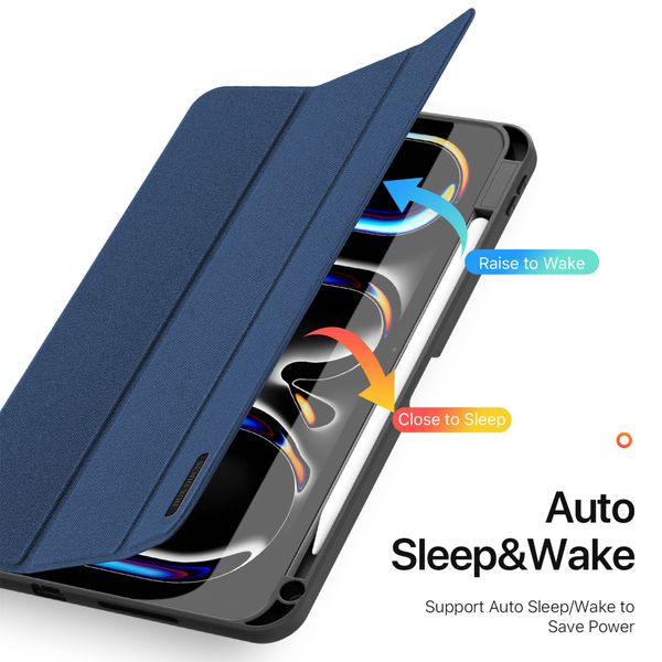 Dux Ducis Domo Klapphülle Apple iPad Pro 11 (2024) M4 - Dunkelblau