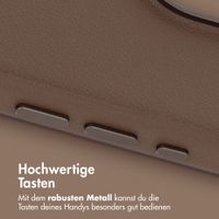 Accezz MagSafe Leather Backcover Apple iPhone 16 Pro - Kaffeebraun