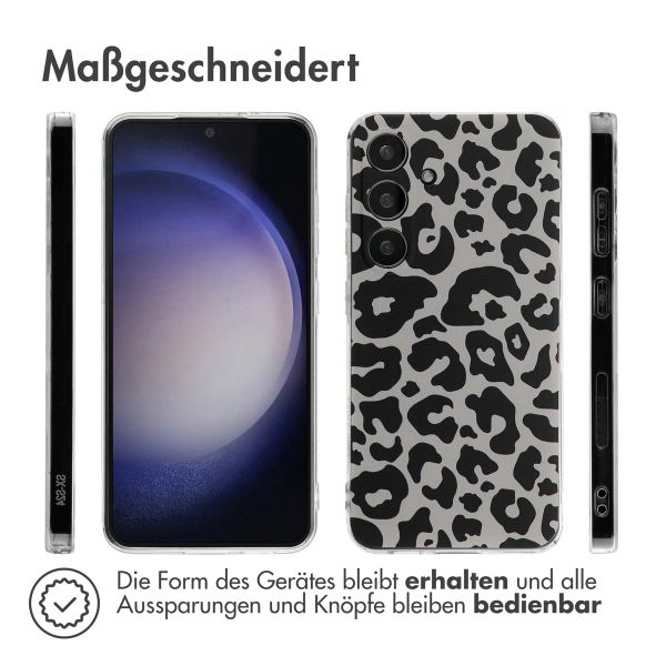 imoshion Design Hülle Samsung Galaxy S24 - Leopard Transparent