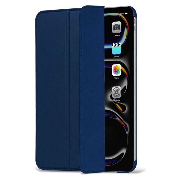 Decoded Textured Sillicon Slim Cover Apple iPad Pro 11 (2024) M4 - Navy Peony