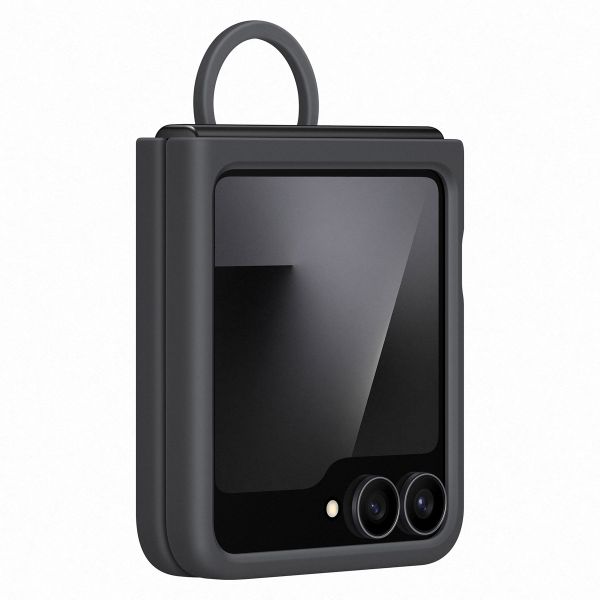 Samsung Original Silikon Cover Ring Samsung Galaxy Z Flip 6 / Flip 7 FE - Black
