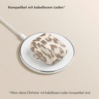 Selencia Sabi Hülle Panthermuster  Apple Airpods 1 / 2 - Soft Ivory