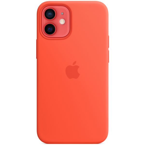 Apple Silikon-Case MagSafe für das Apple iPhone 12 Mini - Electric Orange