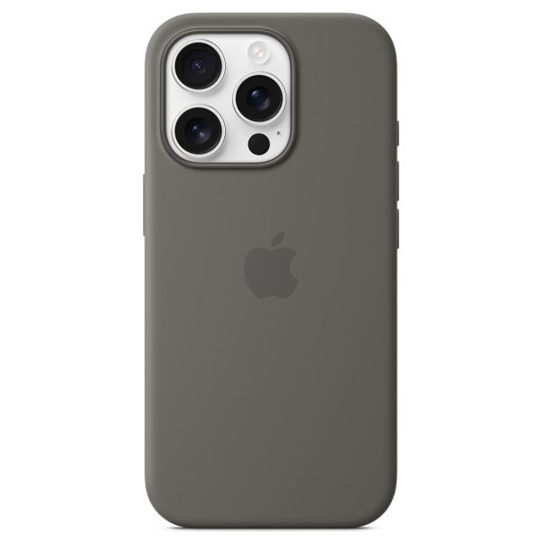 Apple Silikon-Case MagSafe für das Apple iPhone 16 Pro - Stone Gray