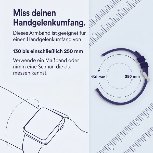 Apple Verlängerung für Ocean Armband für  Apple Watch | 44/45/46/49 mm - Größe XL - Midnight