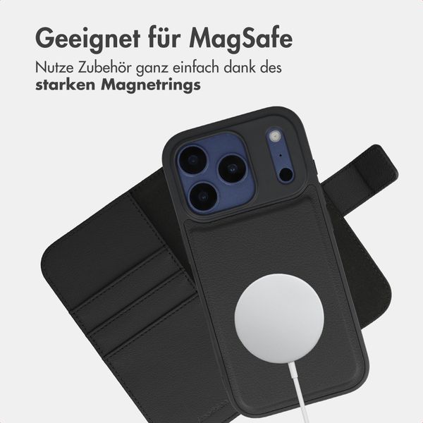 imoshion Herausnehmbare 2-in-1 Luxus-Bookcase Apple iPhone 17 Pro - Schwarz
