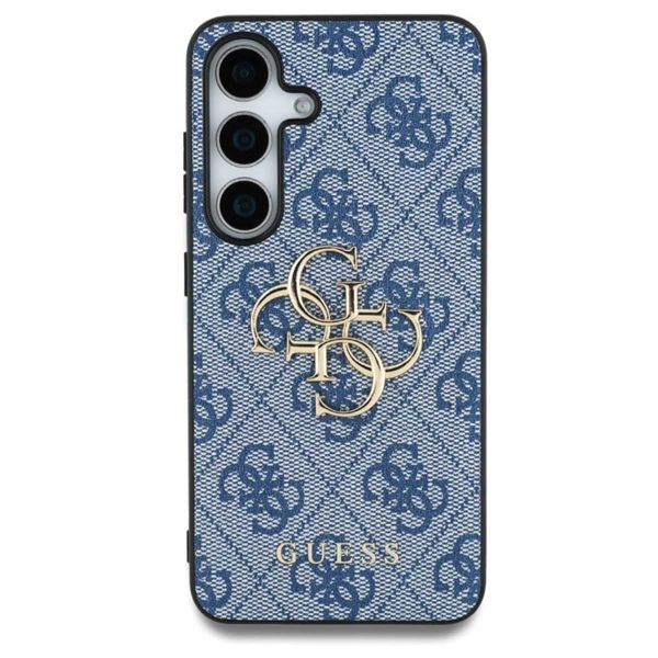 Guess 4G Metal Logo Back Cover Samsung Galaxy S25 - Blau