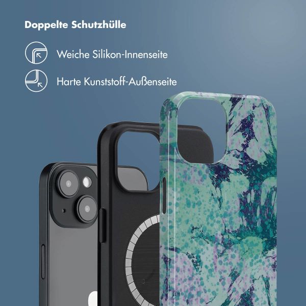 Selencia Vivid Tough Back Cover MagSafe für das iPhone 14 - Fresh Paint Green