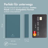 imoshion Ultra Series Powerbank 10.000 mAh - Petrolgrün