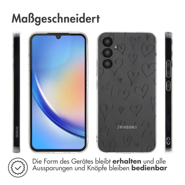 imoshion Design Hülle für das Samsung Galaxy A34 (5G) - Hearts