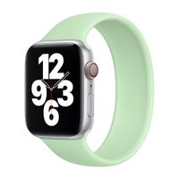 Apple 4 Pack Silikon Solo Loop für Apple Watch | 44/45/46/49 mm - Größe 10 - White / Canary Yellow / Storm Blue / Pistachio