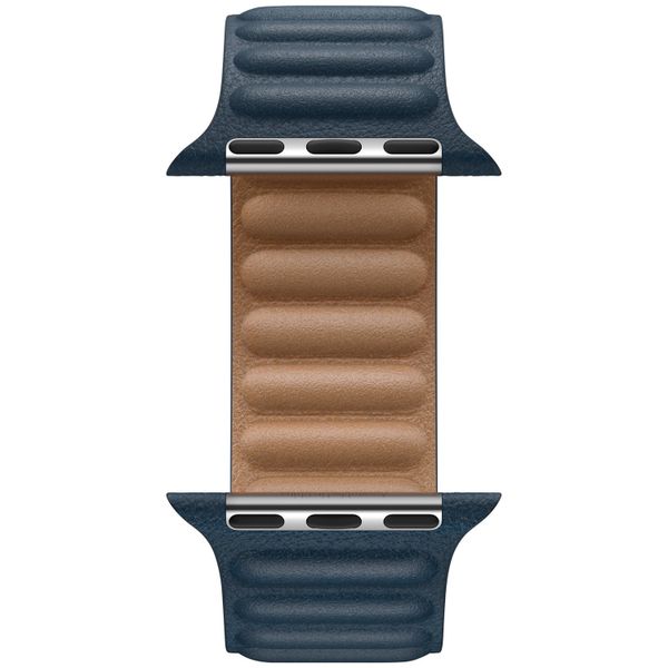 Apple Leather Link für die Apple Watch Series 1-9 / SE - 38/40/41 mm / Series 10 - 42 mm - Größe S/M - Baltic Blue