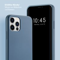 Selencia Back Cover mit Luxuriöser Handschlaufe Apple iPhone 12 (Pro) - Blau