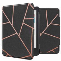 imoshion Design Slim Hard Case Sleepcover für das Kobo Clara Colour / Clara BW / Tolino Shine 5 / Shine Color - Black Graphic