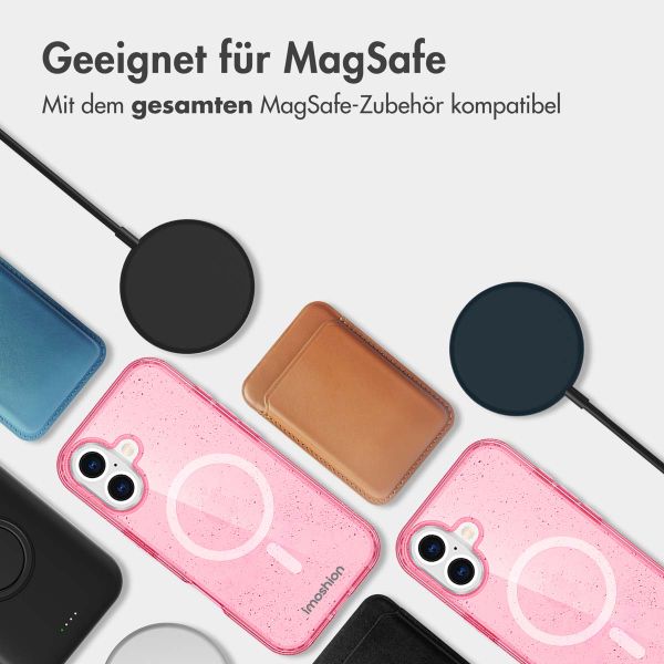 imoshion Sparkle Back Cover mit MagSafe Apple iPhone 17 - Rosa