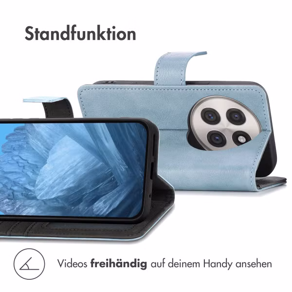 imoshion Luxuriöse Klapphülle OnePlus 13R - Hellblau