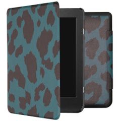 imoshion Design Slim Hard Case Klapphülle Kobo Nia - Green Leopard