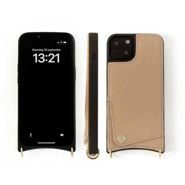 Dutchies Back Cover mit Kartenfach für das iPhone 11 - Telefonband nicht enthalten - Beige