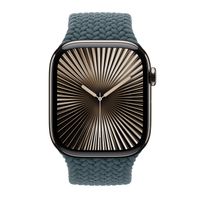 Apple Geflochtenes Solo Loop für  Apple Watch Series 1 - 11 / SE / Ultra (44/45/46/49 mm) - Größe 2 - Lake Green