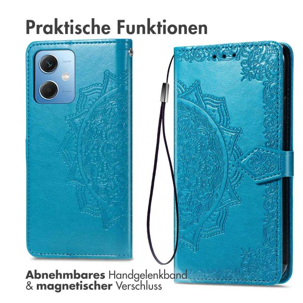imoshion Mandala Klapphülle Xiaomi Redmi Note 12 - Türkis
