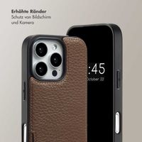 Selencia Nova HandyHülle mit Kordel und Kartenhalter Apple iPhone 16 Pro Max - Mocha Brown